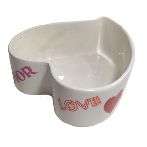 Valentines Heart Shaped Candy Dish 
By FTD 1979